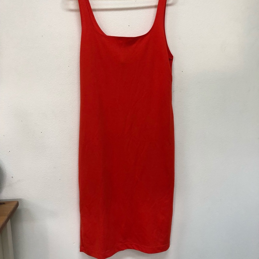 tight red tank top dress